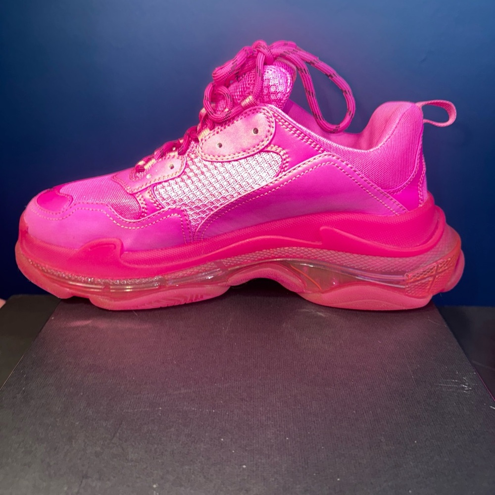Balenciaga Triple S Pink Sneakers Men’s - Picture 10 of 14